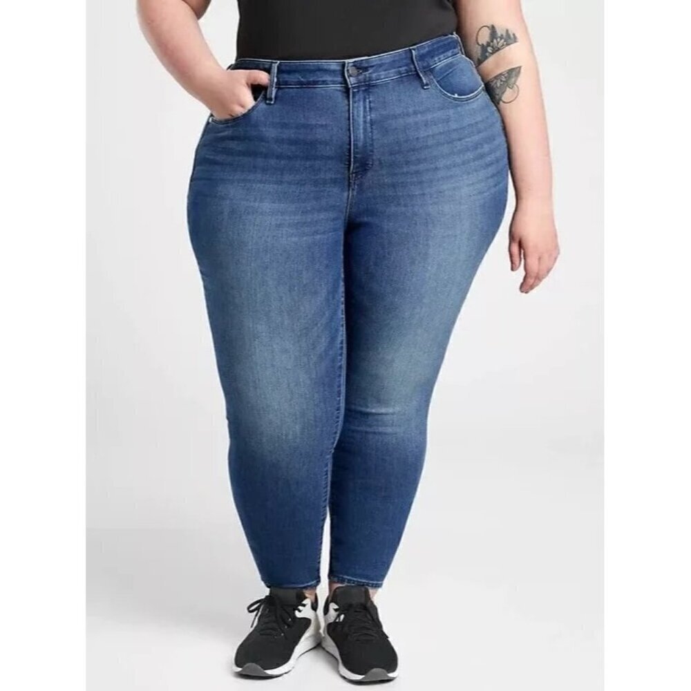 ATHLETA Sculptek Ultra Skinny Stretch Jeans True Blue Size 26X